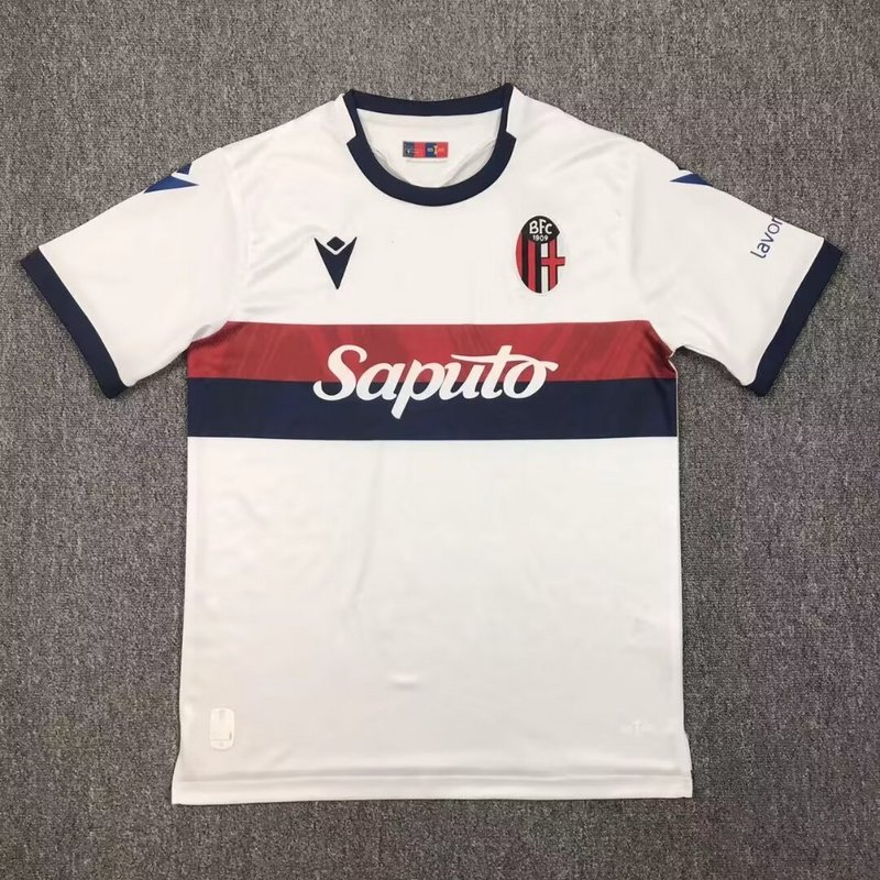 AAA Quality Bologna 24/25 Away White Soccer Jersey